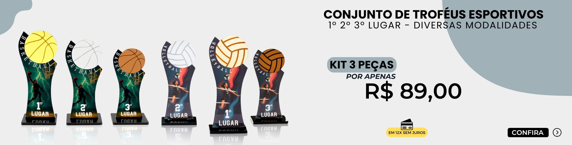 Troféu em acrílico