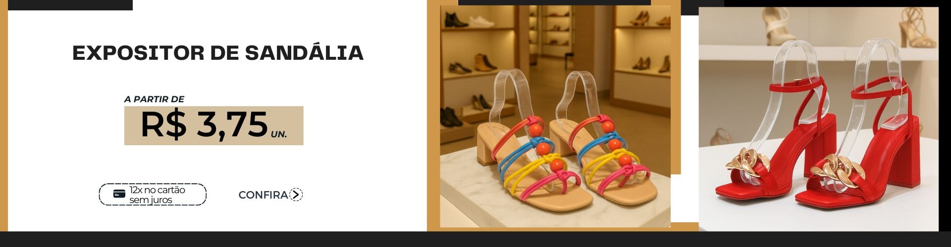Expositor de sandália