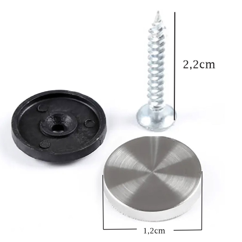 Acabamento Para Parafuso Cabeça Chata 12x22mm Acabamento Para Parafuso Cabeça Chata 12x22mm