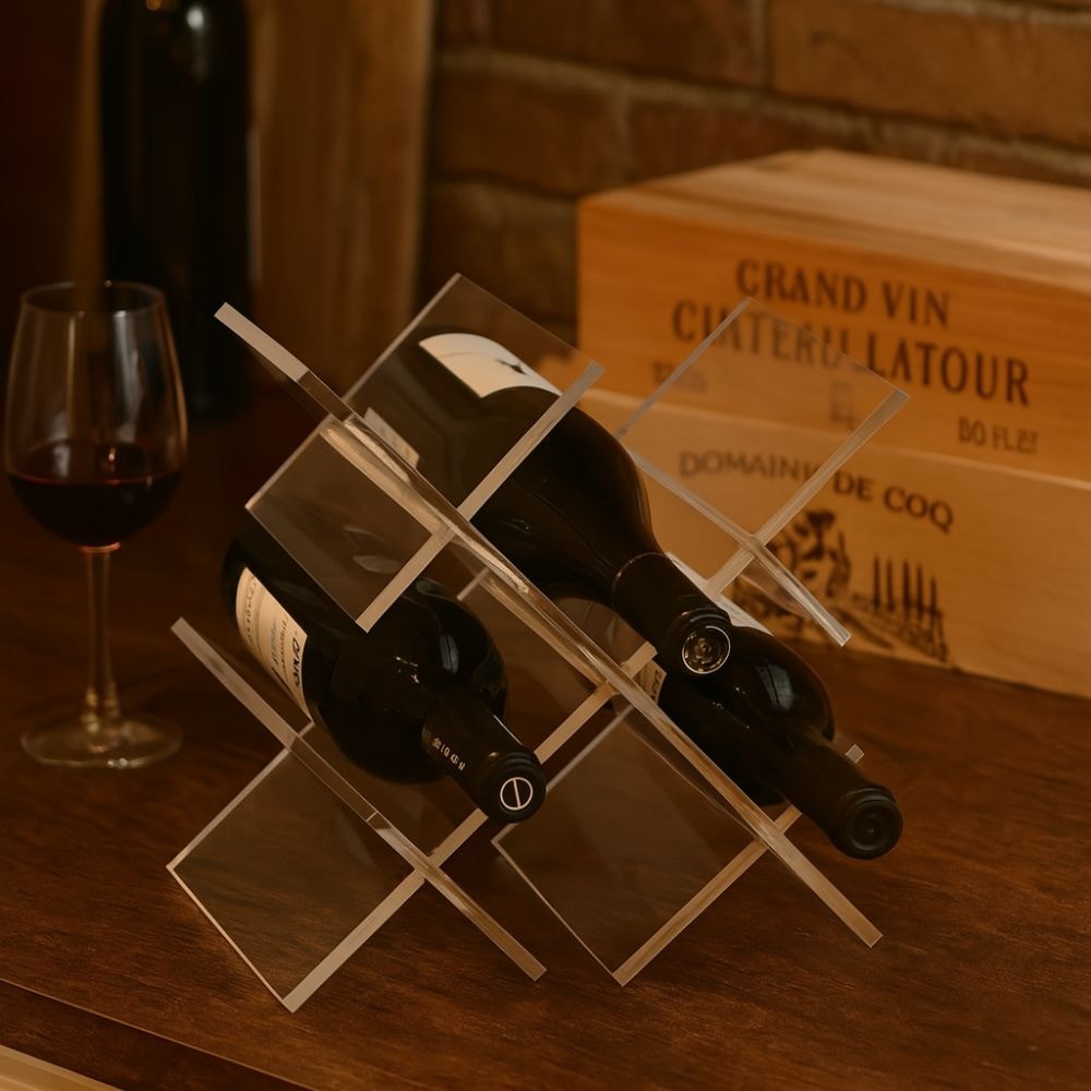 Adega em Acrílico Cristal para Vinhos