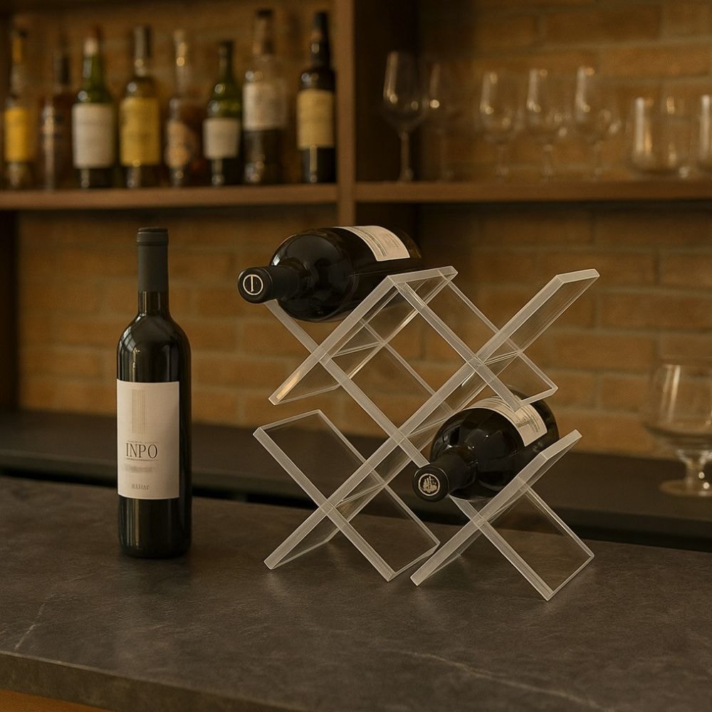 Adega em Acrílico Cristal para Vinhos