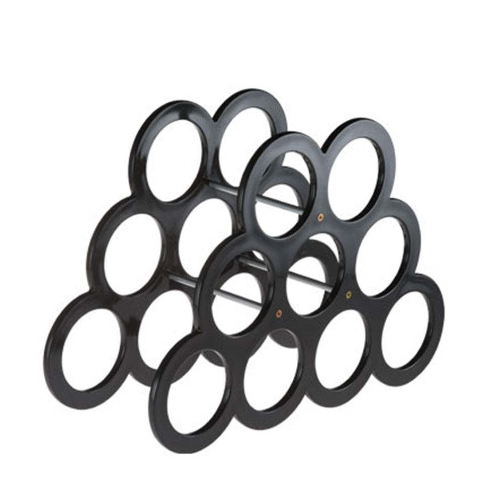 Adega em Acrílico Preto para 9 Garrafas Adega em Acrílico Preto para 9 Garrafas