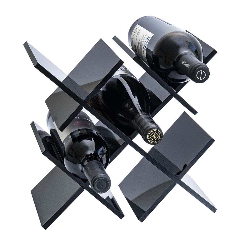 Adega em Acrílico Preto para Vinhos Adega em Acrílico Preto para Vinhos