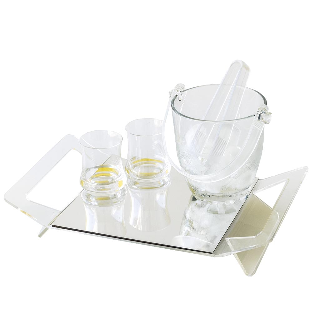 Bandeja em Acrílico Cristal Espelhado Bandeja em Acrílico Cristal Espelhado