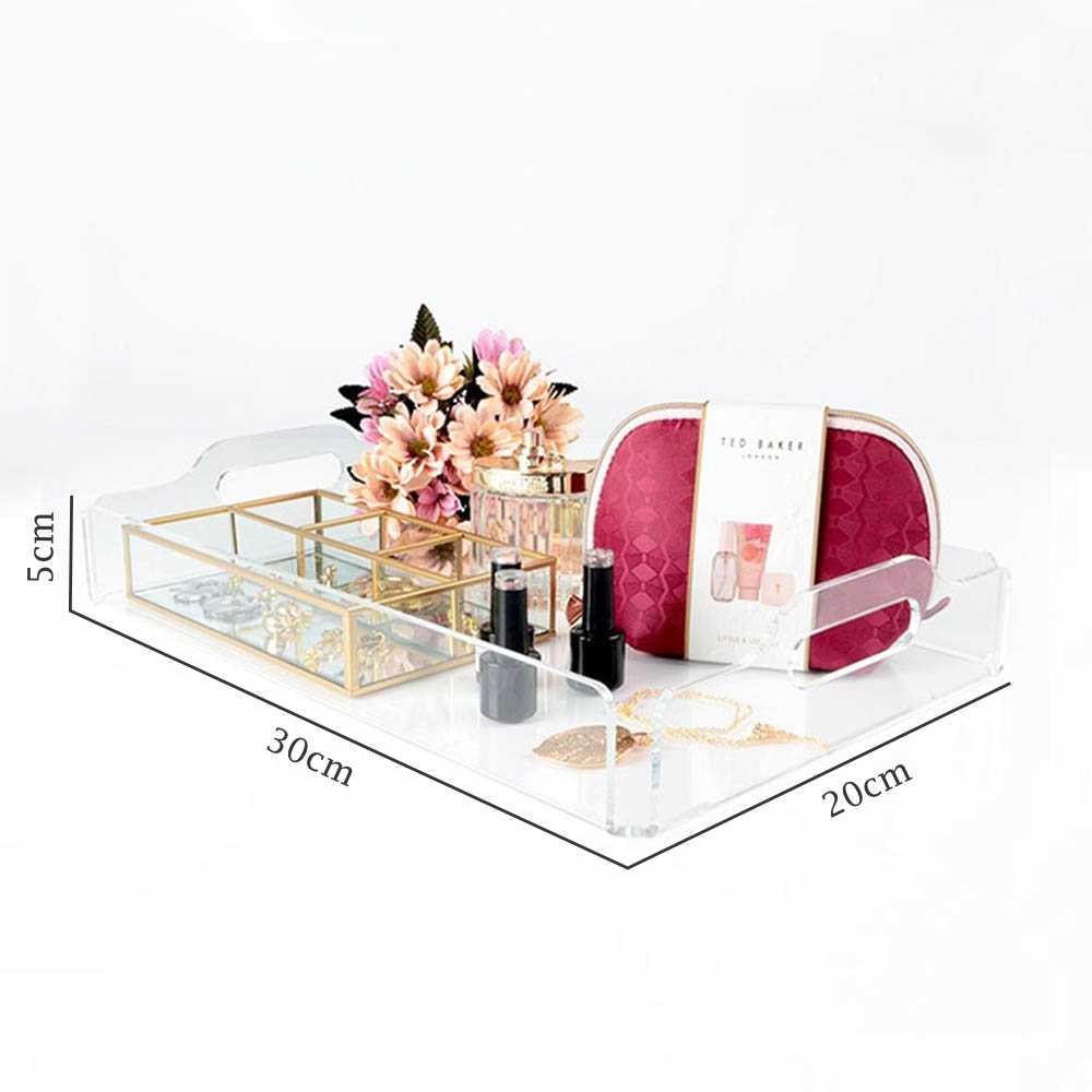 Bandeja em Acrílico para Cosméticos e Maquiagens Bandeja em Acrílico para Cosméticos e Maquiagens