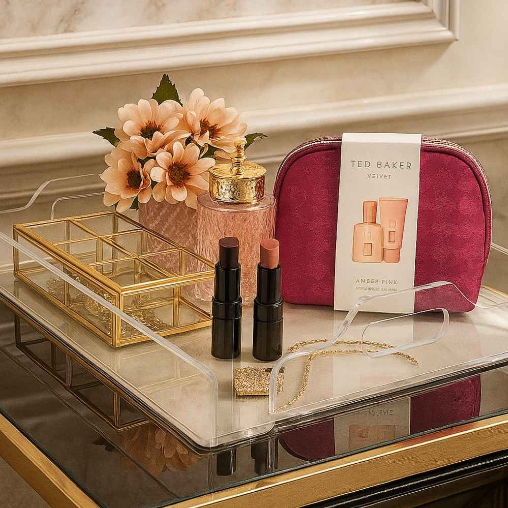 Bandeja em Acrílico para Cosméticos e Maquiagens Bandeja em Acrílico para Cosméticos e Maquiagens