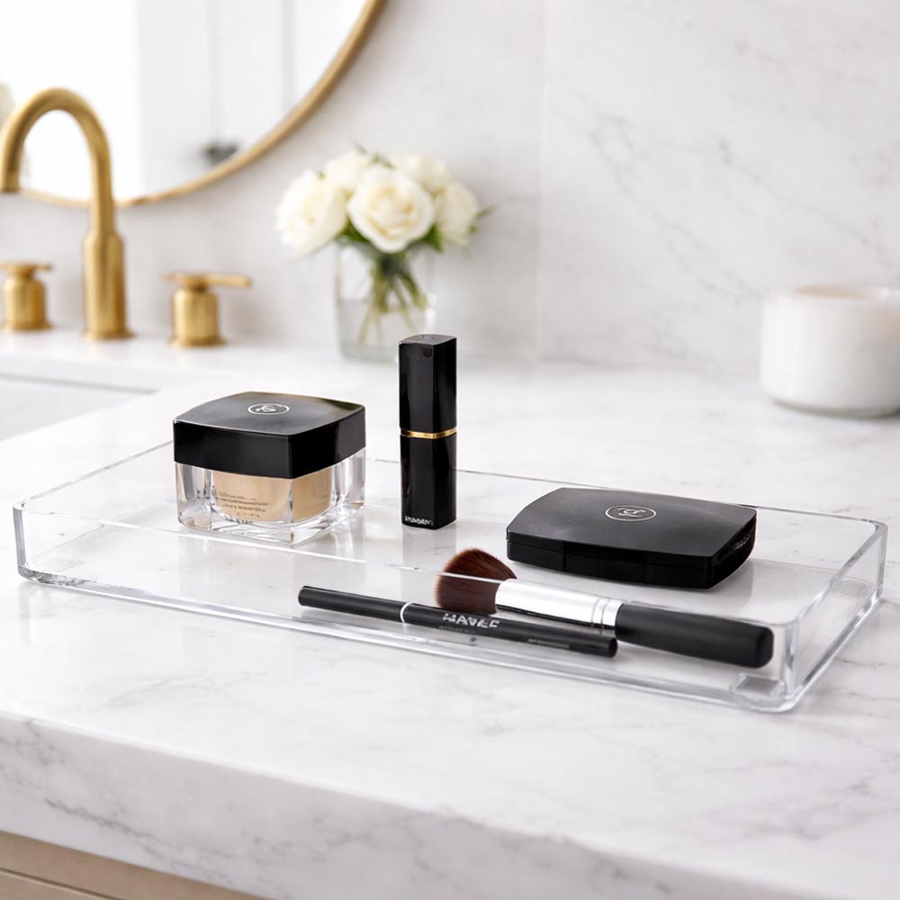 Bandeja Organizadora Multiuso em Acrílico Transparente