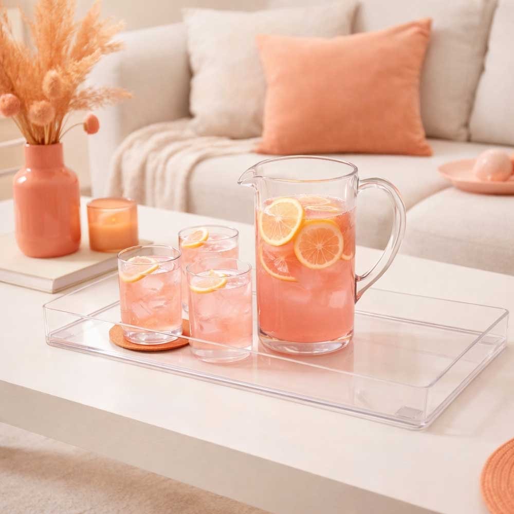 Bandeja Organizadora Multiuso em Acrílico Transparente