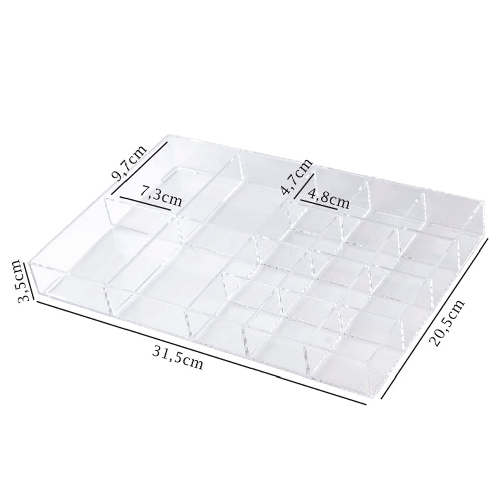 Bandeja Organizadora Utensílios com 16 Divisórias Bandeja Organizadora Utensílios com 16 Divisórias