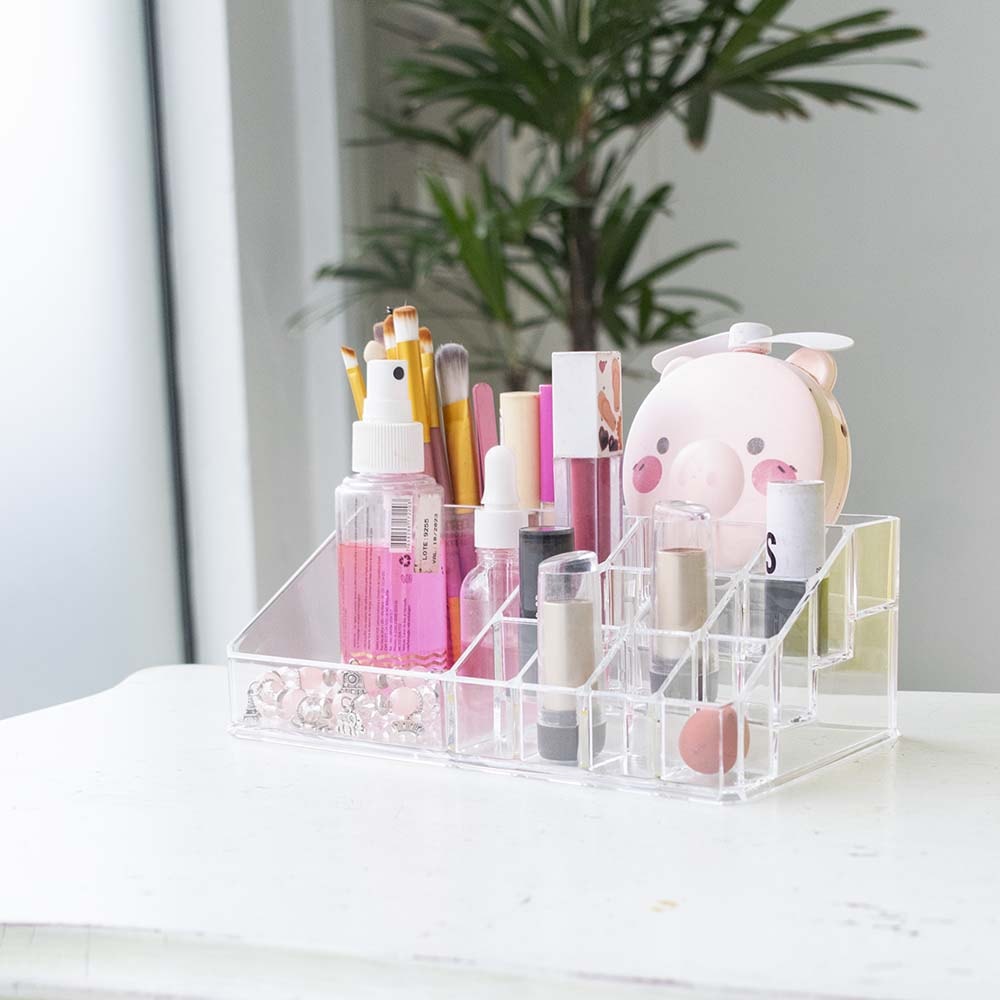 Bandeja para Maquiagem Com Porta Batom Bandeja para Maquiagem Com Porta Batom