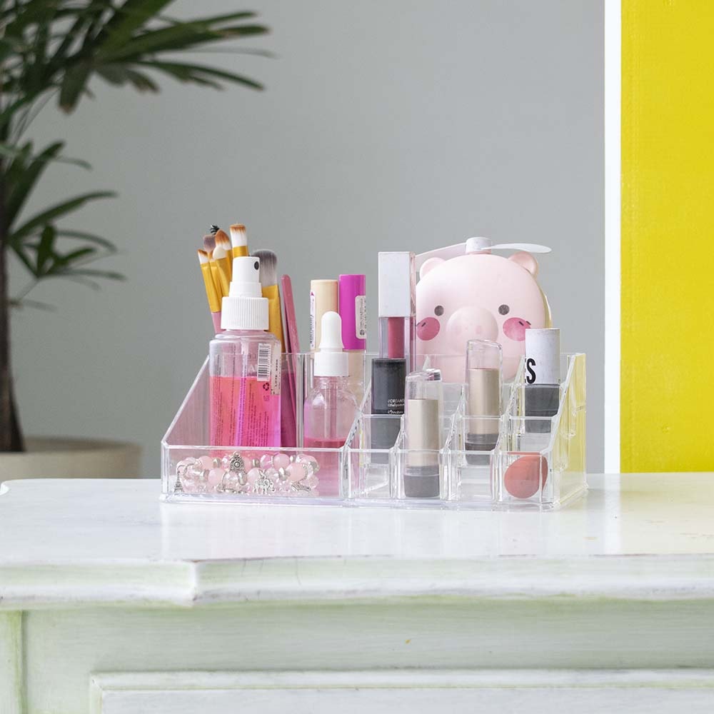 Bandeja para Maquiagem Com Porta Batom Bandeja para Maquiagem Com Porta Batom