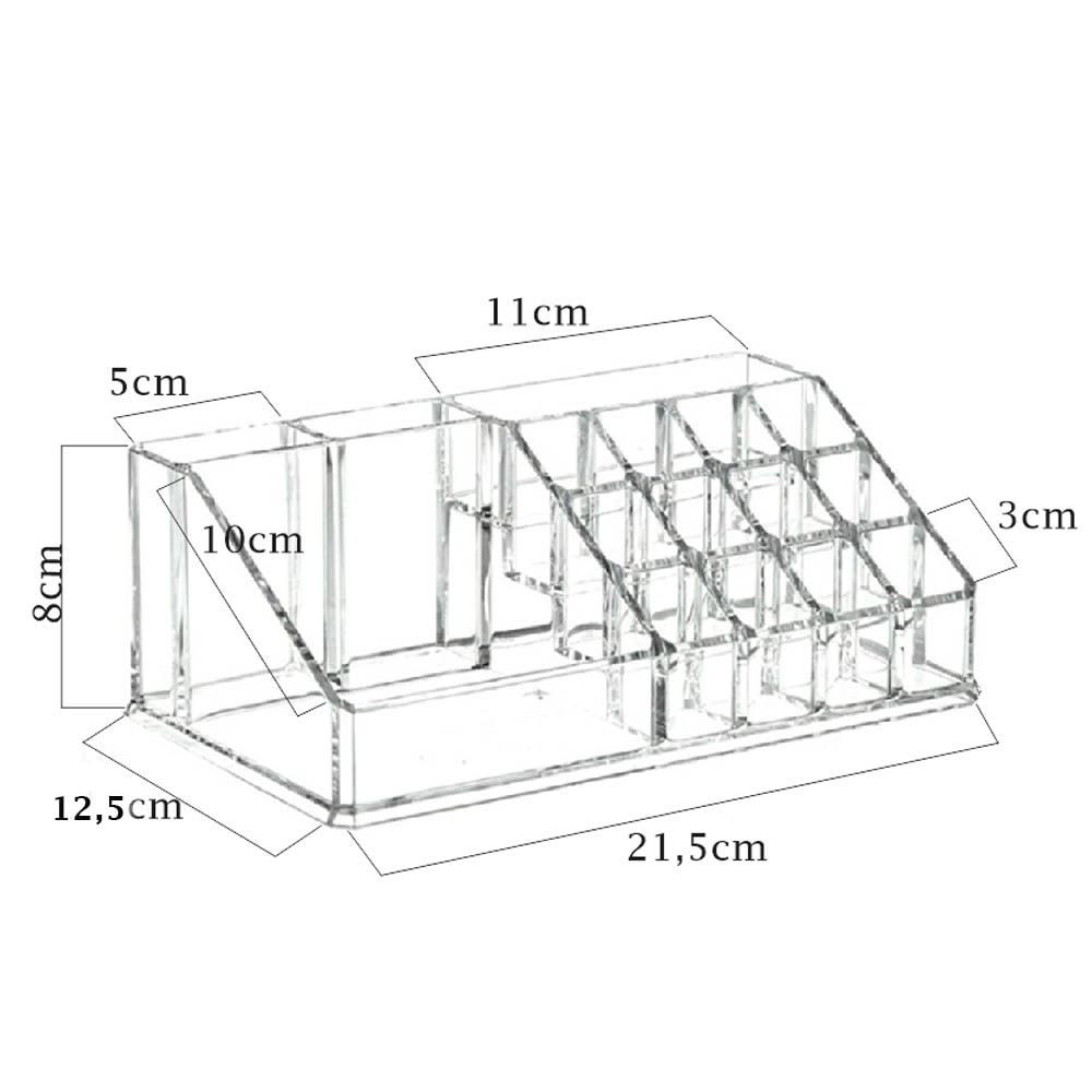 Bandeja para Maquiagem Com Porta Batom Bandeja para Maquiagem Com Porta Batom