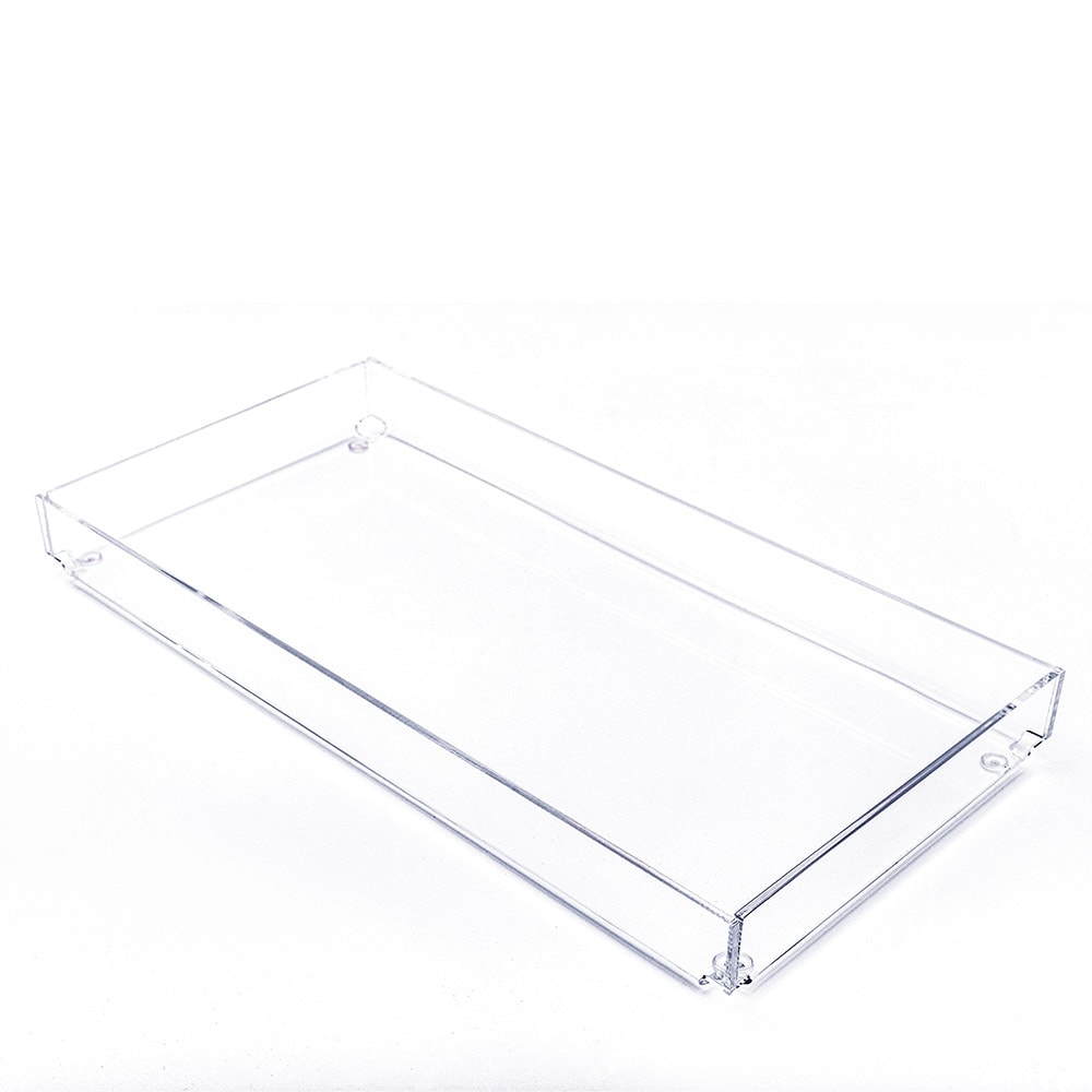Bandeja Retangular em Acrílico Transparente Bandeja Retangular em Acrílico Transparente