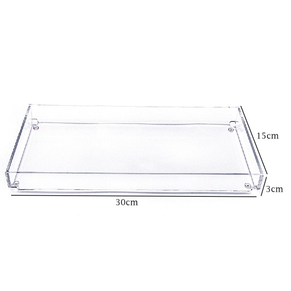 Bandeja Retangular em Acrílico Transparente Bandeja Retangular em Acrílico Transparente