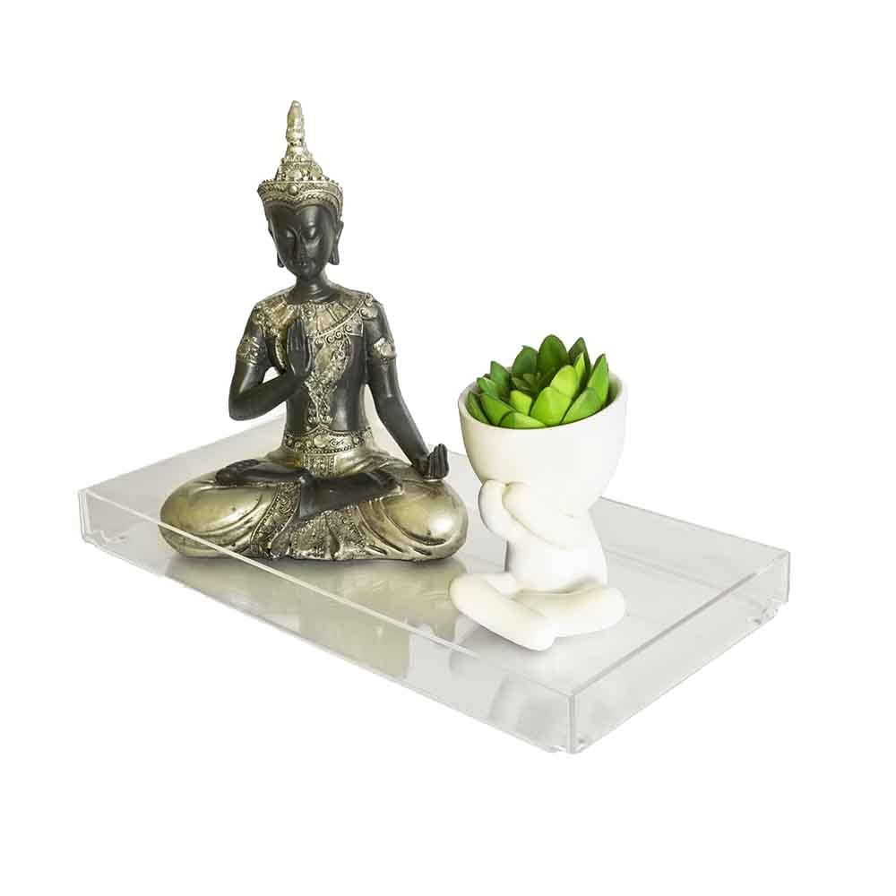 Bandeja Retangular em Acrílico Transparente Bandeja Retangular em Acrílico Transparente