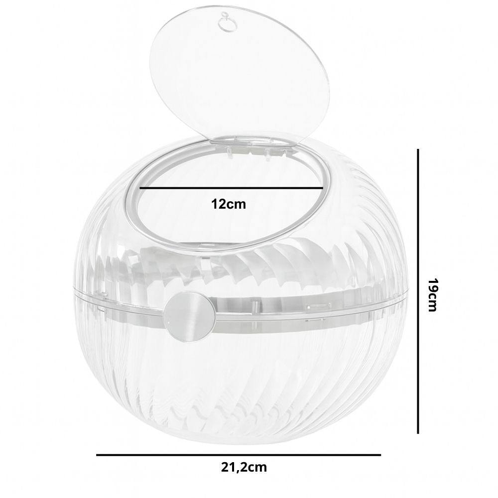 Bomboniere em Acrílico Redonda com Tampa