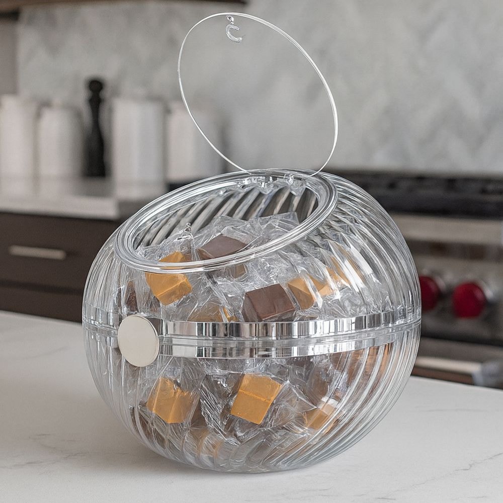 Bomboniere em Acrílico Redonda com Tampa Bomboniere em Acrílico Redonda com Tampa