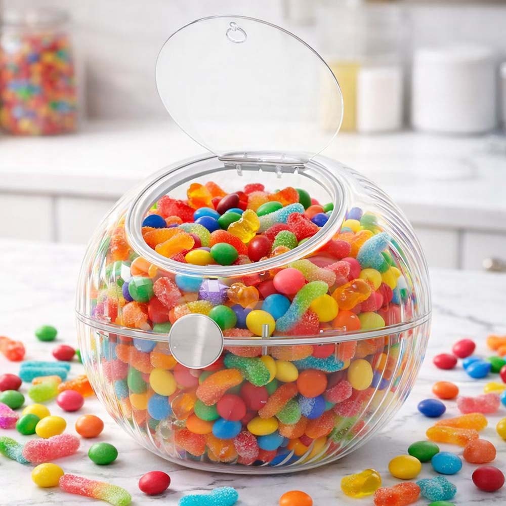 Bomboniere em Acrílico Redonda com Tampa