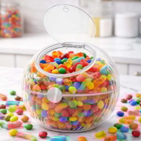 Bomboniere em Acrílico Redonda com Tampa