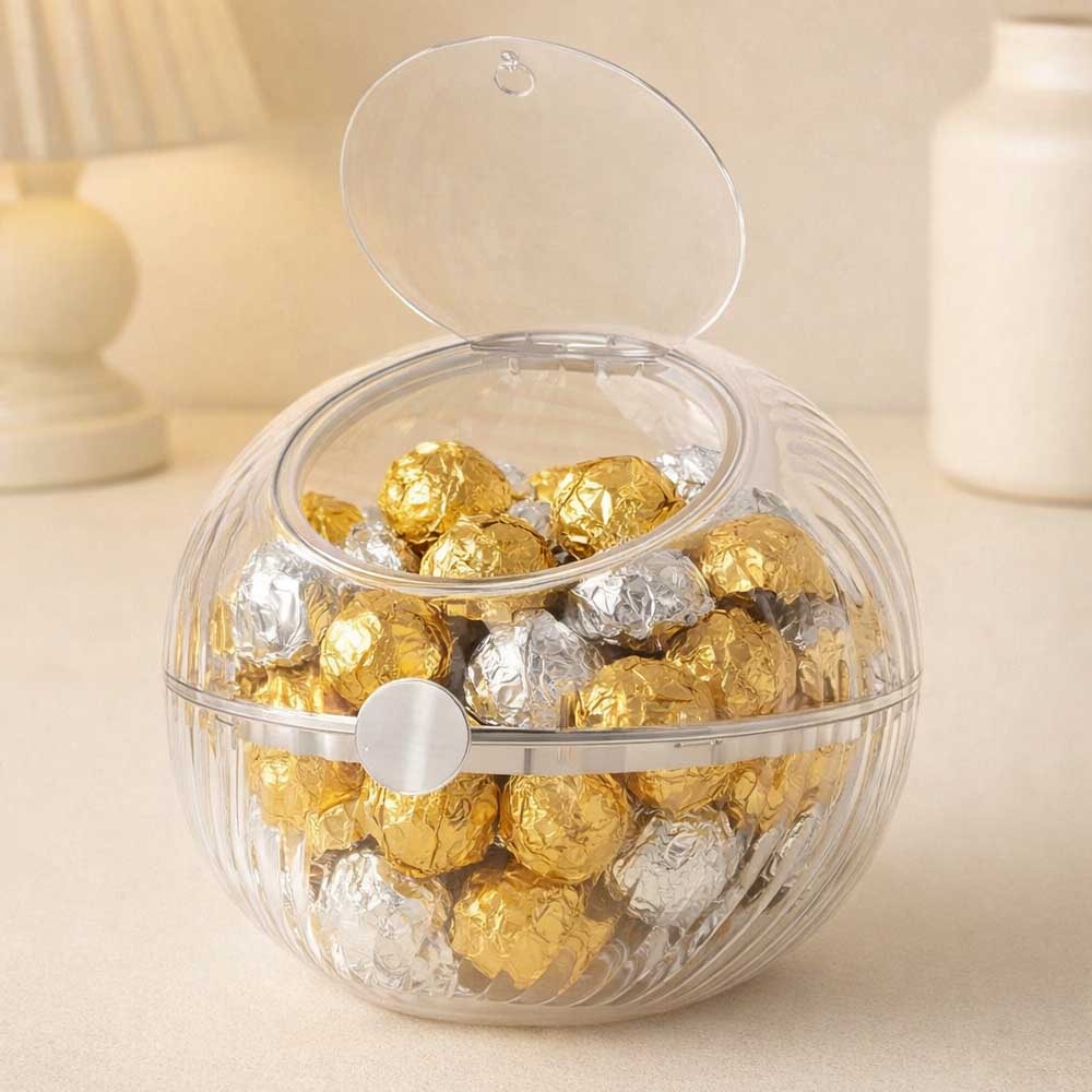 Bomboniere em Acrílico Redonda com Tampa