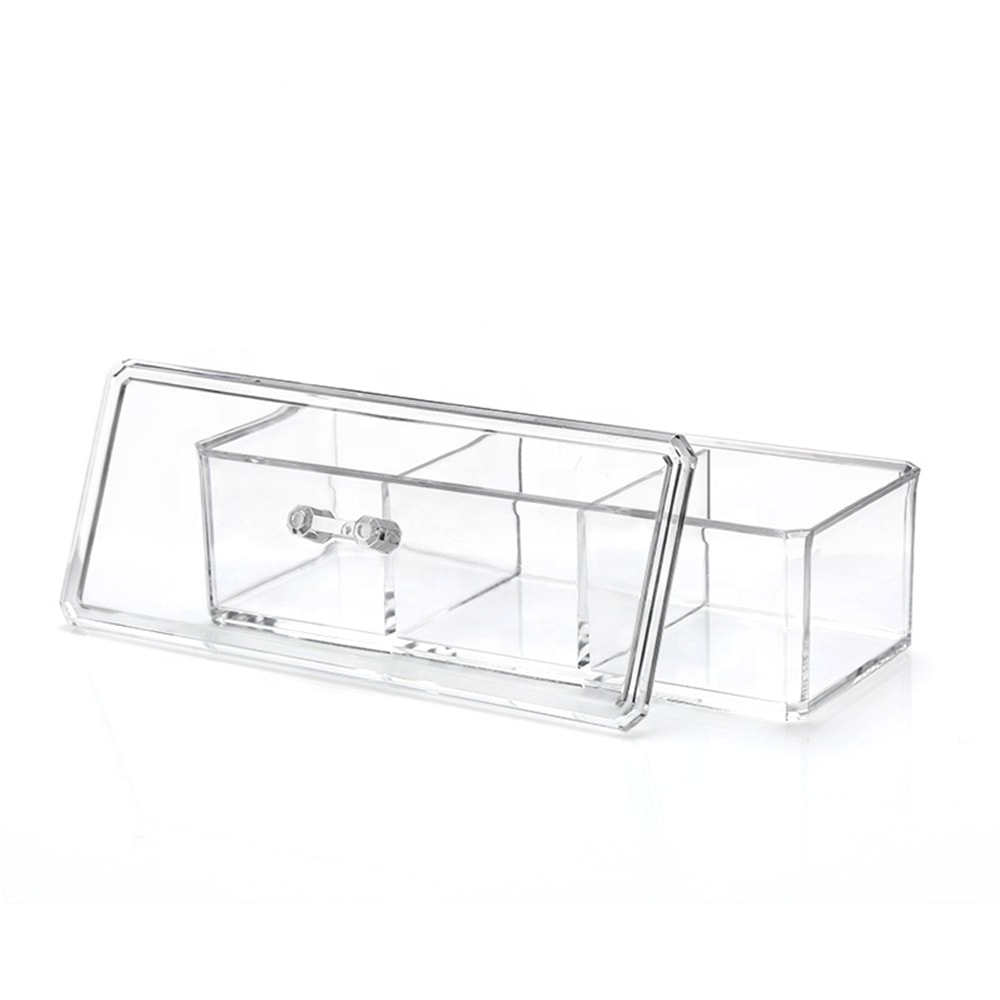 Caixa em Acrílico Organizadora com 3 divisórias Caixa em Acrílico Organizadora com 3 divisórias