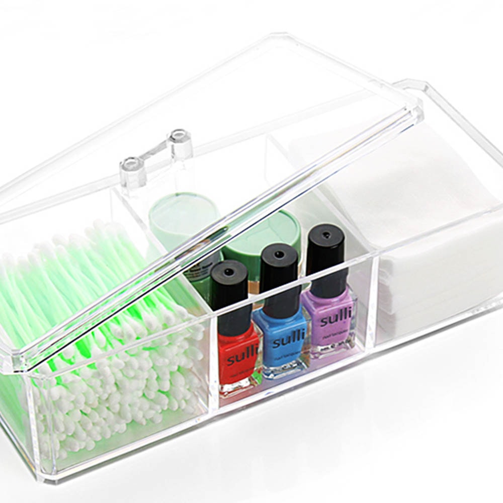 Caixa em Acrílico Organizadora com 3 divisórias Caixa em Acrílico Organizadora com 3 divisórias