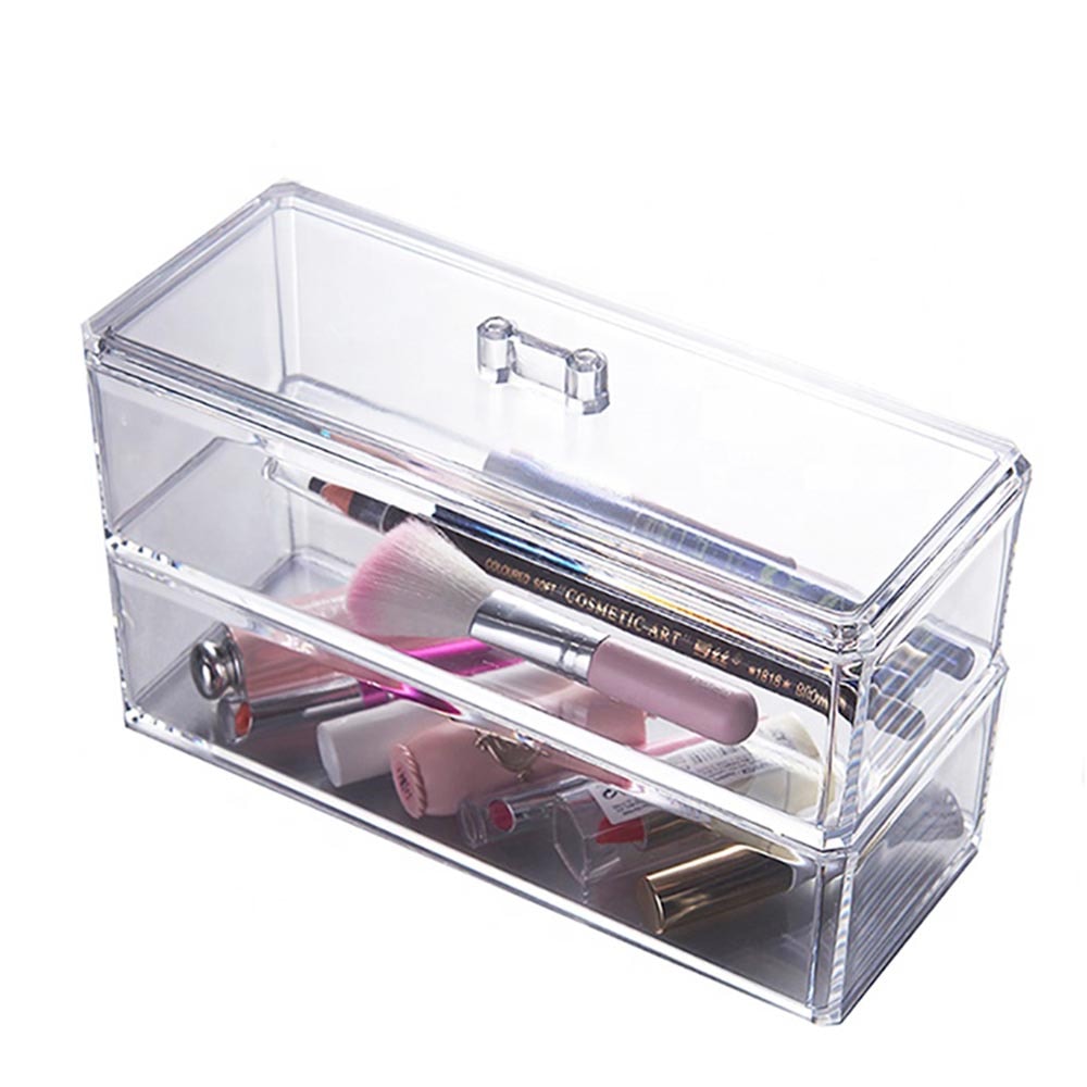 Caixa em Acrílico Organizadora Dupla sem Divisórias Caixa em Acrílico Organizadora Dupla sem Divisórias