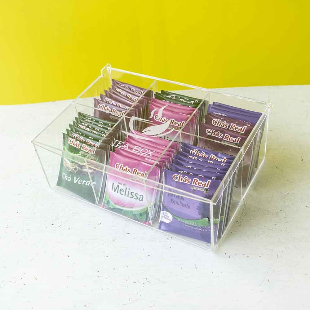 Caixa em Acrílico para Chá Caixa em Acrílico para Chá