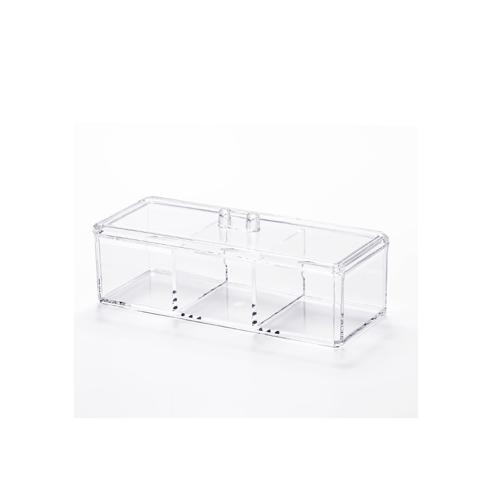 Caixa em Acrílico para Especiarias de Gin com 3 Divisórias Caixa em Acrílico para Especiarias de Gin com 3 Divisórias