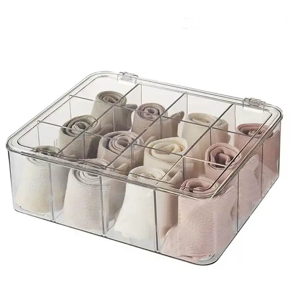 Caixa Organizadora em Acrílico com 12 Divisórias Caixa Organizadora em Acrílico com 12 Divisórias