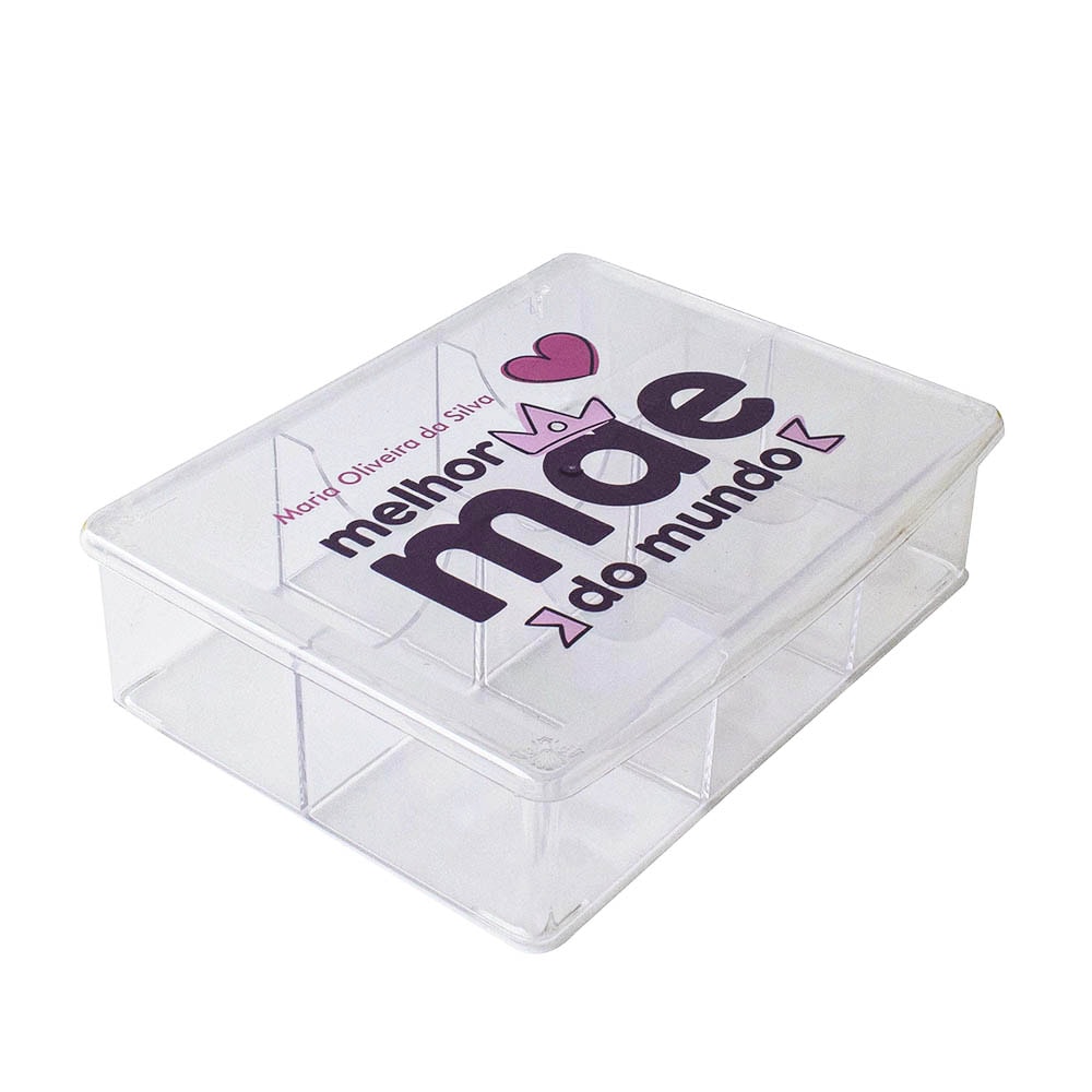 Caixa Organizadora em Acrílico Para Mãe Caixa Organizadora em Acrílico Para Mãe