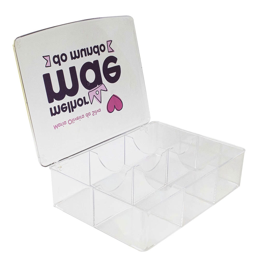 Caixa Organizadora em Acrílico Para Mãe Caixa Organizadora em Acrílico Para Mãe