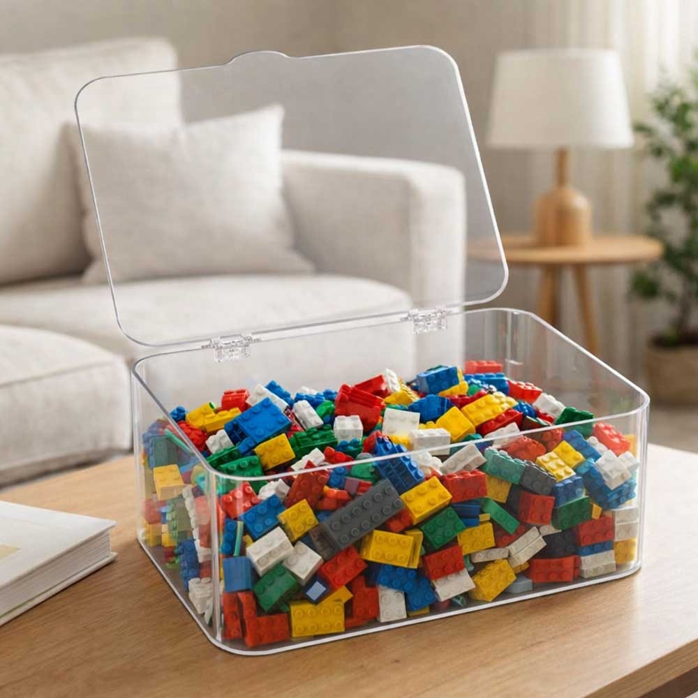 Caixa Organizadora Multiuso Acrílico com Tampa