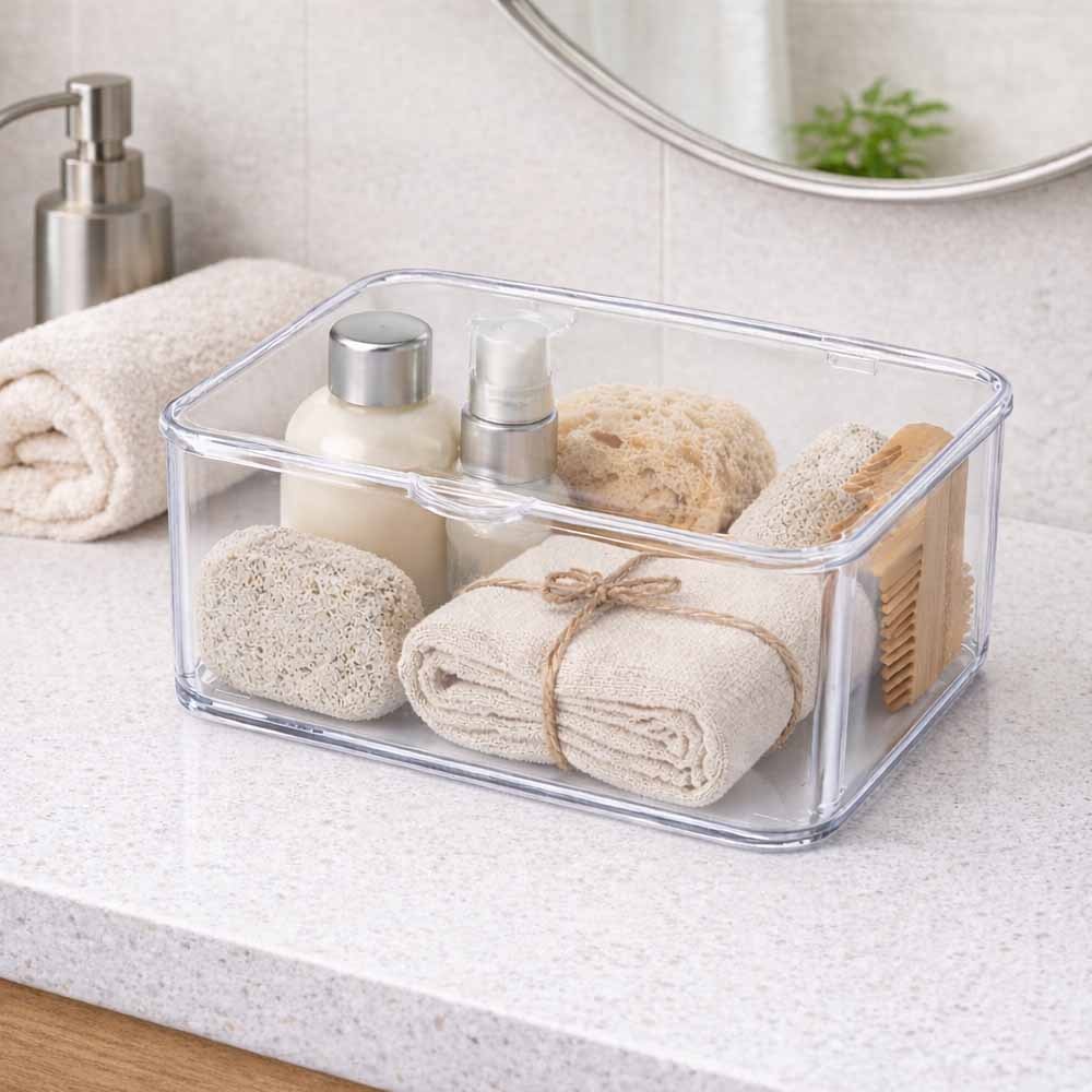 Caixa Organizadora Multiuso Acrílico com Tampa