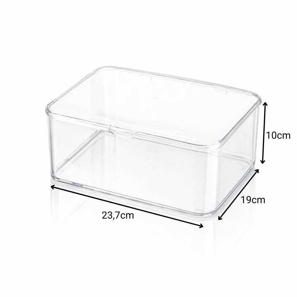 Caixa Organizadora Multiuso Acrílico com Tampa