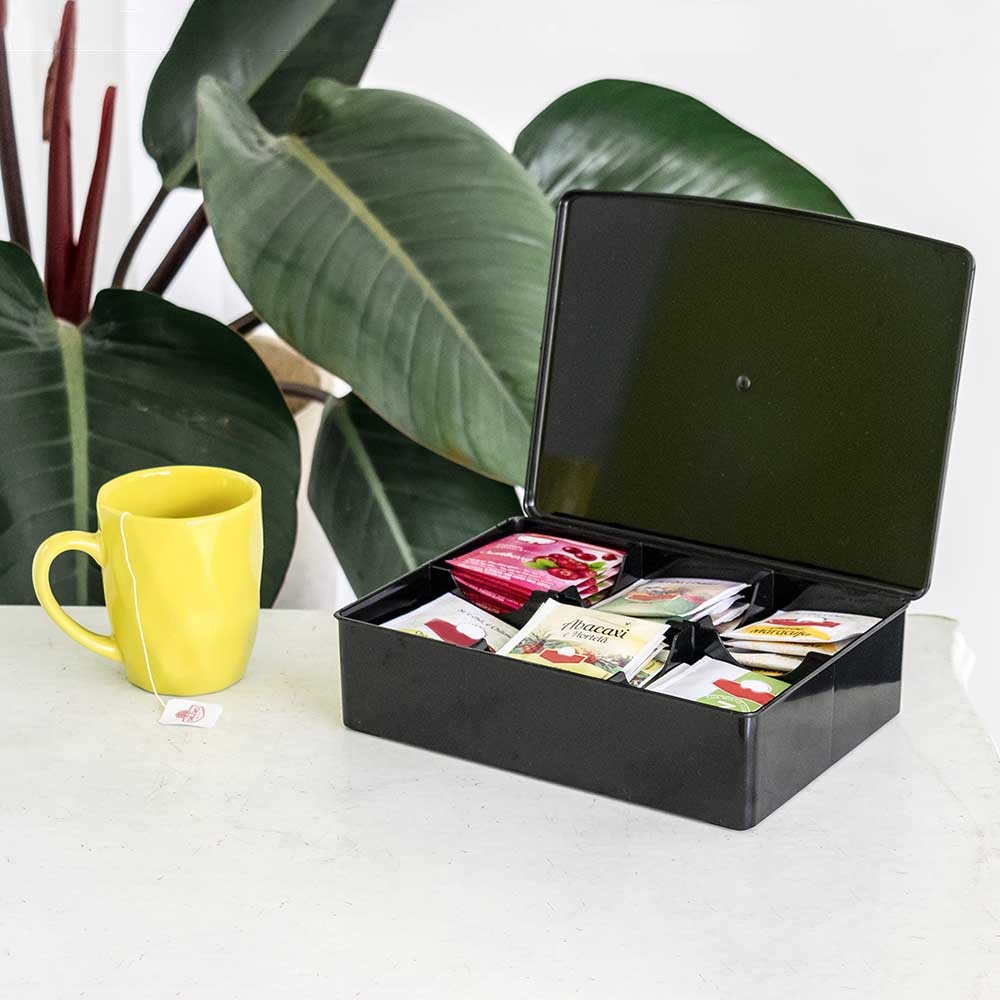 Caixa para Chá Black Piano Caixa para Chá Black Piano