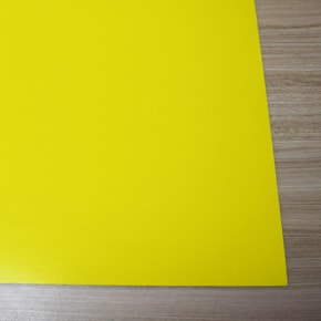 Chapa ABS Dupla Camada Amarelo/Preto - 610x300x1.5mm