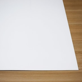Chapa ABS Dupla Camada Branco/Preto - 610x300x1.5mm