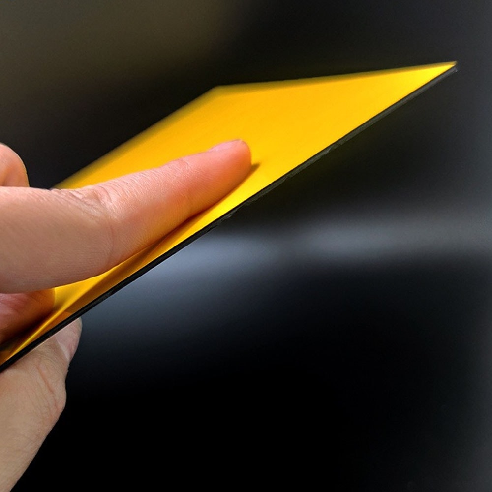 Chapa ABS Dupla Camada Laranja/Branco - 1220x610x1.5mm Chapa ABS Dupla Camada Laranja/Branco - 1220x610x1.5mm