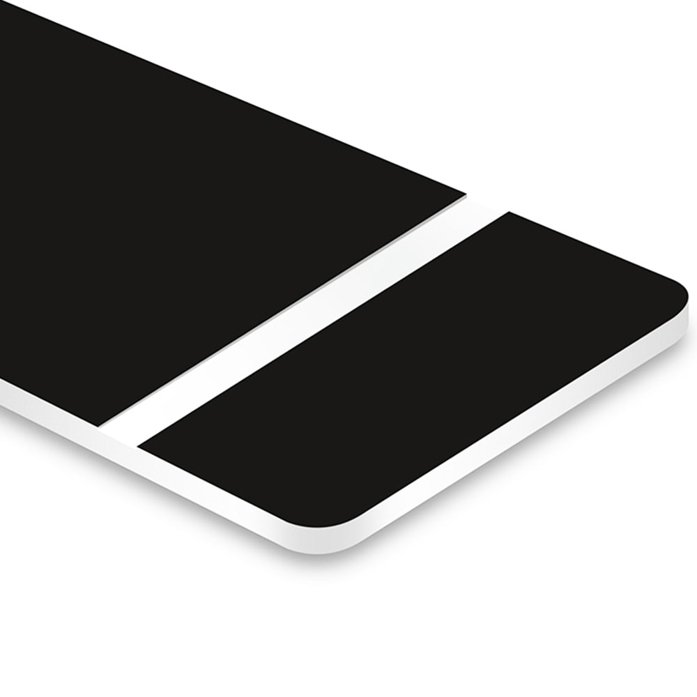 Chapa ABS Dupla Camada Preto/Branco - 300x300x1.5mm Chapa ABS Dupla Camada Preto/Branco - 300x300x1.5mm