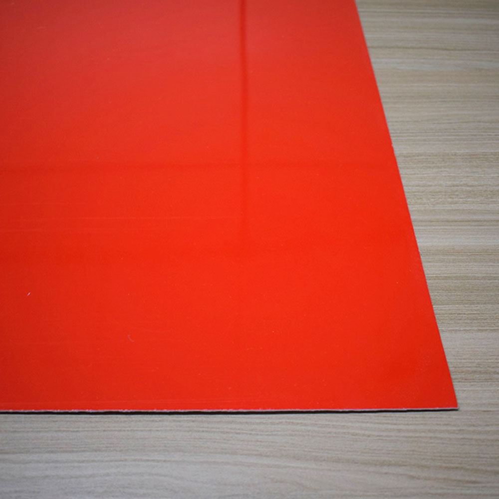 Chapa ABS Dupla Camada Vermelho/Branco - 610x600x1.5mm Chapa ABS Dupla Camada Vermelho/Branco - 610x600x1.5mm