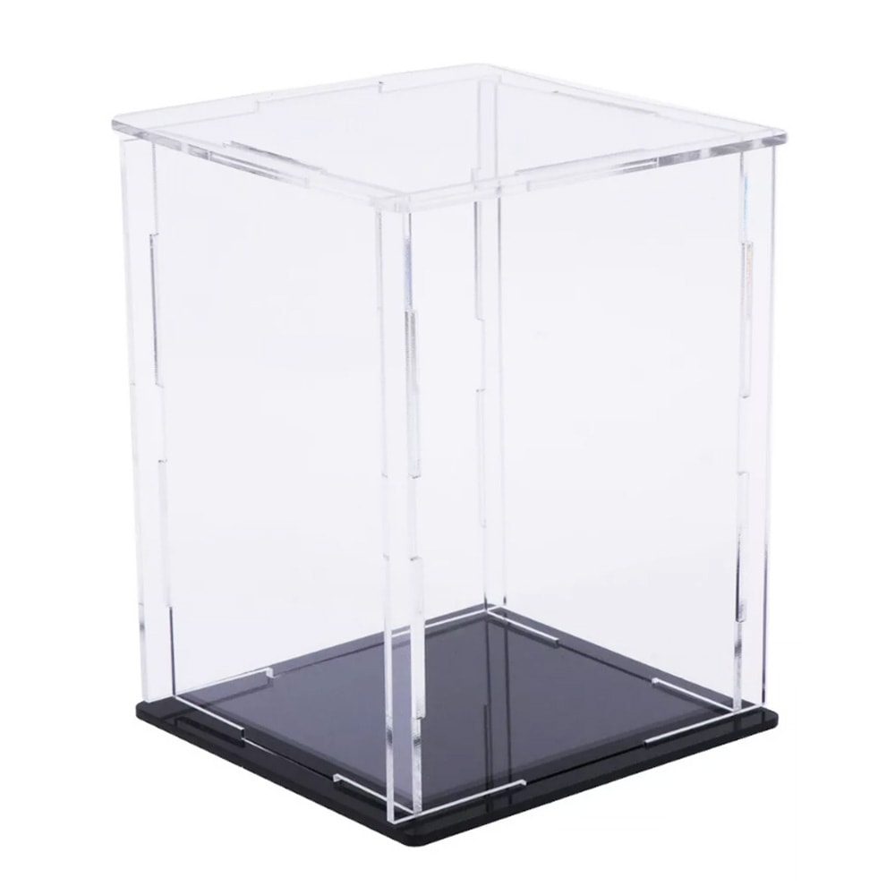 Cúpula Quadrada em Acrílico Cristal/Preto Cúpula Quadrada em Acrílico Cristal/Preto
