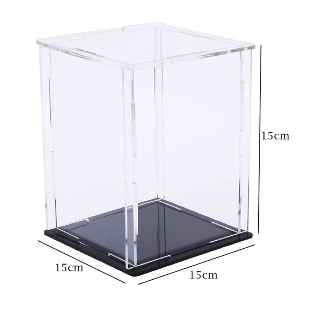 Cúpula Quadrada em Acrílico Cristal/Preto Cúpula Quadrada em Acrílico Cristal/Preto