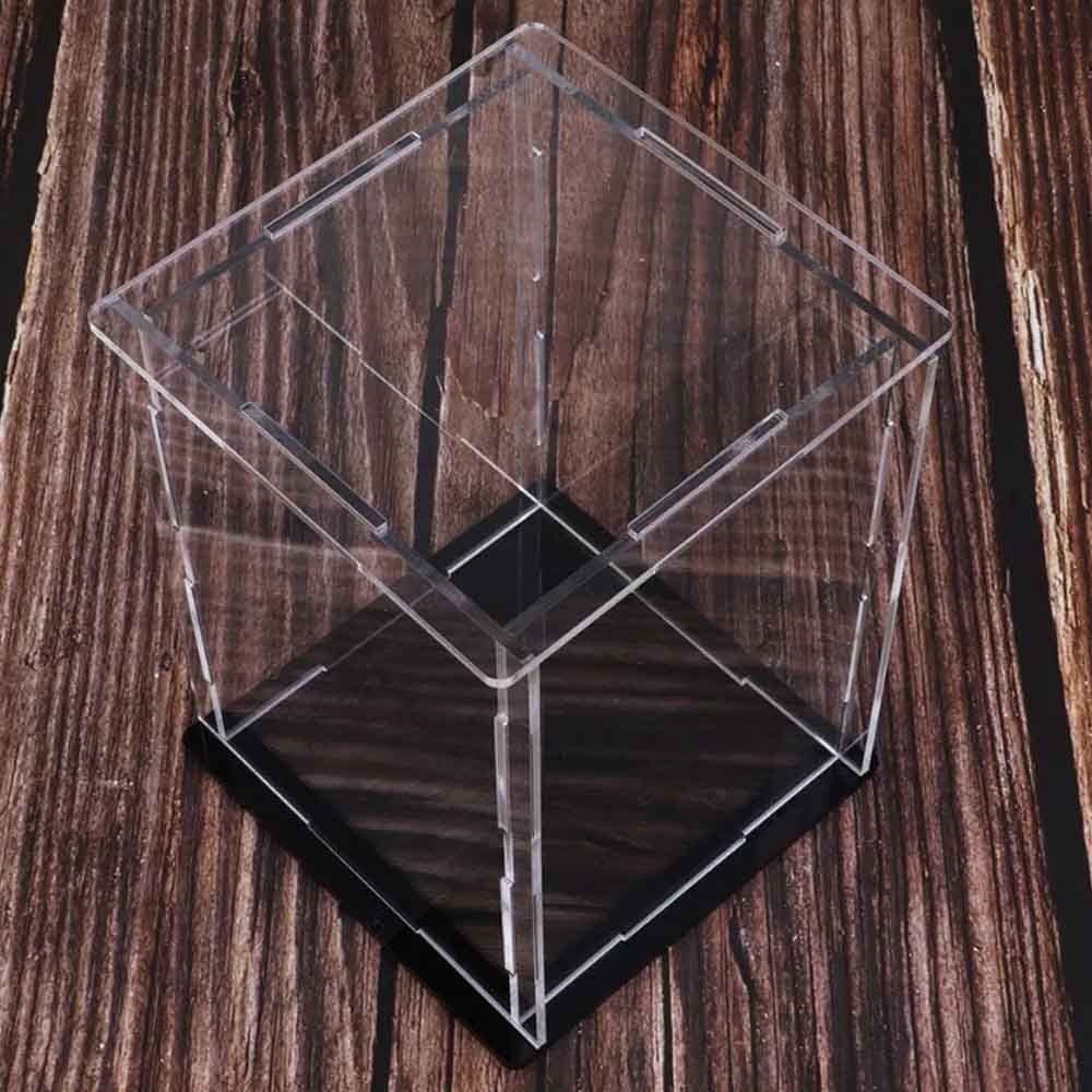 Cúpula Quadrada em Acrílico Cristal/Preto Cúpula Quadrada em Acrílico Cristal/Preto