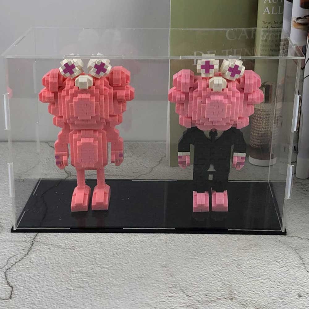 Cúpula Retangular em Acrílico Cristal/Preto Cúpula Retangular em Acrílico Cristal/Preto