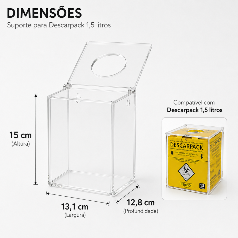 Dispenser Caixa Coletora para Descarpack 1.5 Litros