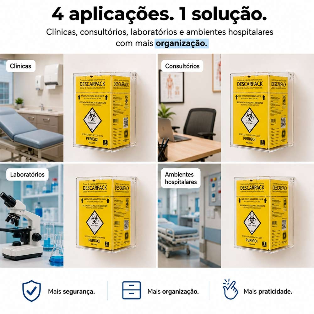 Dispenser Caixa Coletora para Descarpack 3 Litros