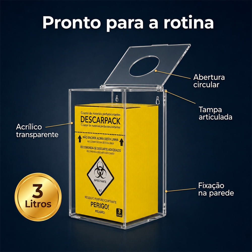 Dispenser Caixa Coletora para Descarpack 3 Litros