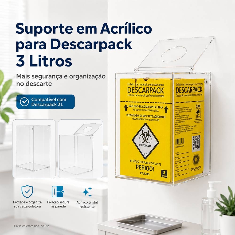 Dispenser Caixa Coletora para Descarpack 3 Litros
