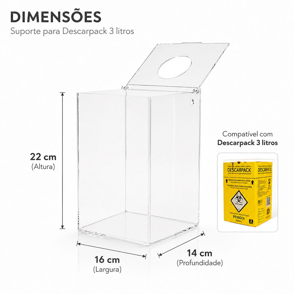 Dispenser Caixa Coletora para Descarpack 3 Litros